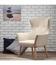 Кресло HALMAR COTTO бежевый/натуральный