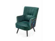 Кресло HALMAR PAGONI Bluvel 78 темно-зеленый/..