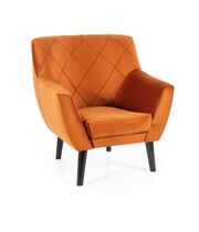 Кресло SIGNAL KIER 1 Velvet Bluvel 4215 корица/венге