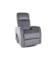 Кресло SIGNAL LETO Velvet Bluvel 14 раскладное, темно-серый