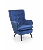 Кресло HALMAR RAVEL темно-синий/черный
