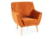 Кресло SIGNAL KIER 1 Velvet Bluvel 4215 кориц..