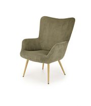 Кресло HALMAR AMARO оливковый