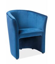 Кресло SIGNAL TM-1 Velvet Bluvel 86 темно-синий/венге