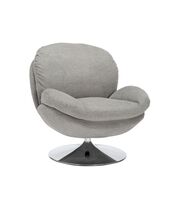 Кресло SIGNAL BRIGITTE Brego 07 серый/хром