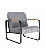 Кресло Sheffilton SHT-AMS1-1 дымный/черный муар/браш.корич.