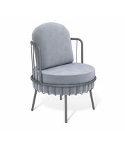 Кресло Sheffilton SHT-AMS123 стальной серый/графит муар