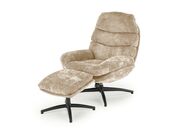 Кресло HALMAR DARIO бежевый/черный..