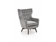 Кресло HALMAR MARVEL серый/черный..