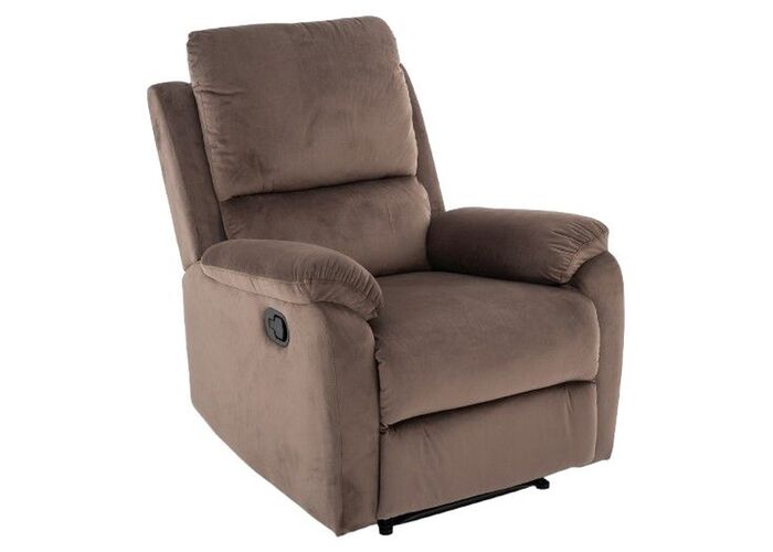 Кресло SIGNAL SPENCER 1 Velvet 38 раскладное, капучино