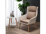 Кресло HALMAR PURIO бежевый/коричневый..