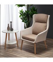 Кресло HALMAR PURIO бежевый/коричневый