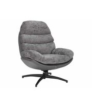 Кресло SIGNAL GISELLE серый/серый/черный мат