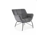 Кресло HALMAR BELTON серый/черный..