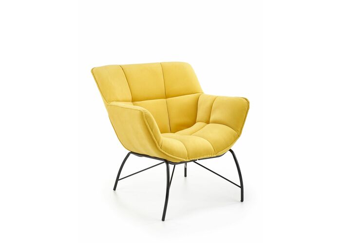 Кресло HALMAR BELTON желтый/черный
