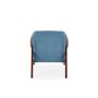 Кресло HALMAR MILANO 1S tap. Castel 74 синий/орех