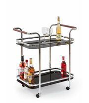Стол сервировочный HALMAR BAR7 черный/хром