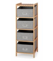 Стеллаж HALMAR REG10 натуральный/серый, 28/26/83