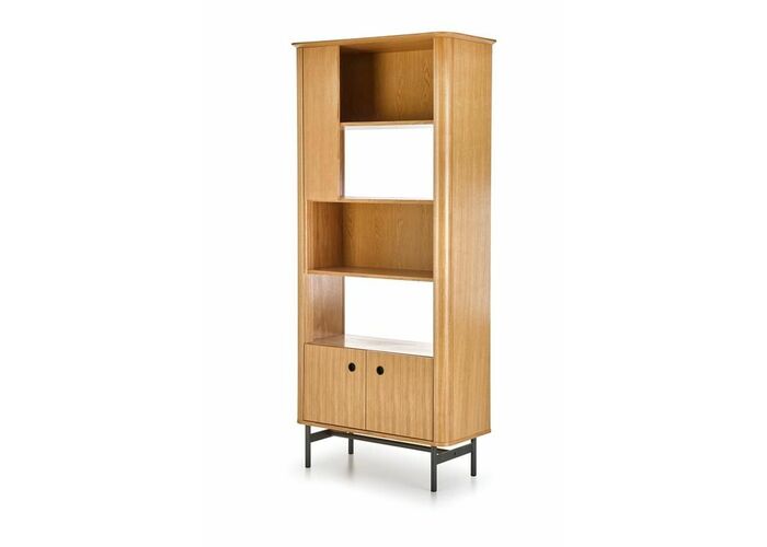 Стеллаж HALMAR SMART REG1 дуб натуральный/черный