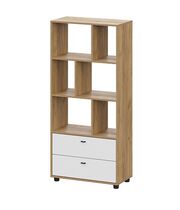 Стеллаж SV-МЕБЕЛЬ (МС Милан К) Дуб Золотой/Белый Матовый