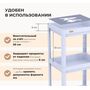 Стеллаж Sheffilton SHT-SS25-4 пастельно-лиловый