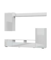 Стенка NN Мебель МГС 4 Белый/Белый глянец