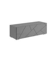 Тумба МК Стиль ГРАНЖ ТМ-003 серый шифер/графит софт