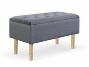 Скамья HALMAR CLEO серый/дуб натуральный..