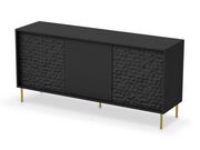 Комод HALMAR BULLET KM-1 черный/золотой..