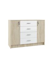 Комод ДСВ (МС Софи) СКМ 1200.1 Сонома/Белый