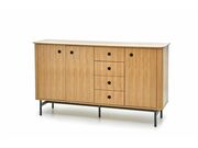 Комод HALMAR SMART KM-1 дуб натуральный/черны..