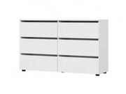 Комод NN Мебель (МС Токио) Белый текстурный, ..