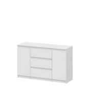 Комод NN Мебель (МС Денвер К) Белый (серия 2), 3 ящ., 2 ств.