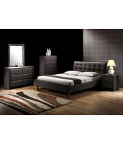 Кровать HALMAR SAMARA черный, 160/200