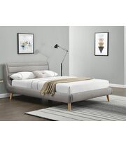 Кровать HALMAR ELANDA светло-серый/натуральный, 160/200