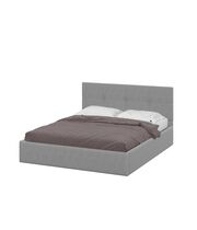 Кровать двойная NN Мебель К №4 Серый, 160/200