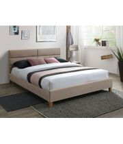 Кровать SIGNAL SIERRA Velvet Bluvel 28 бежевый/дуб 160/200