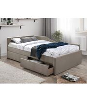 Кровать SIGNAL ELIOT Velvet tap. 228 бежевый, 120/200