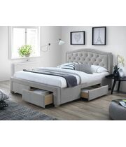 Кровать SIGNAL ELECTRA tap. 76 серый/дуб, 180/200