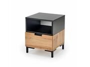 Тумба прикроватная HALMAR SILVIA дуб вотан/че..