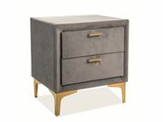 Тумбочка прикроватная SIGNAL MONAKO Velvet Bl..