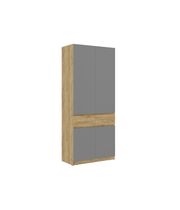 Шкаф МК Стиль БОСТОН ШК-001 ЛДСП дуб крафт золотой/серый шифер