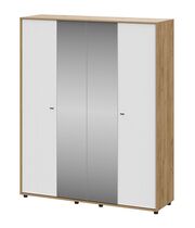 Шкаф SV-МЕБЕЛЬ (МС Милан К) Дуб Золотой/Белый/Белый Матовый, четырехстворчатый