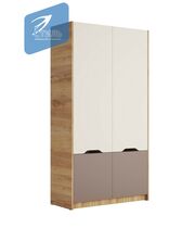 Шкаф МК Стиль RICH ШК-002 дуб крафт золотой/миндаль/глиняный серый