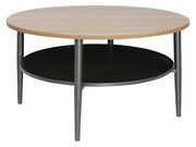 Стол журнальный SIGNAL ELLA A дуб/черный 80/4..