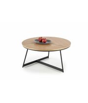 Стол журнальный HALMAR KARIDA дуб натуральный/черный, 80/41