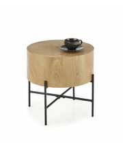 Стол журнальный HALMAR BROOKLYN-S дуб натуральный/черный, 45/45