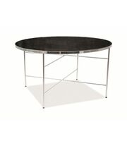 Стол журнальный SIGNAL IBIZA B мраморный эффект/хром, 80/45