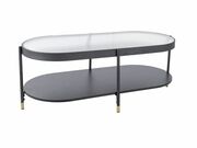 Стол журнальный SIGNAL LAGUNA B белый/черный,..