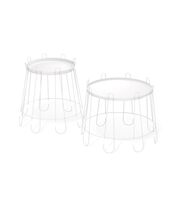 Стол журнальный Sheffilton SHT-CT6/CT6-2 артикул SHT-СЖ22 белый муар